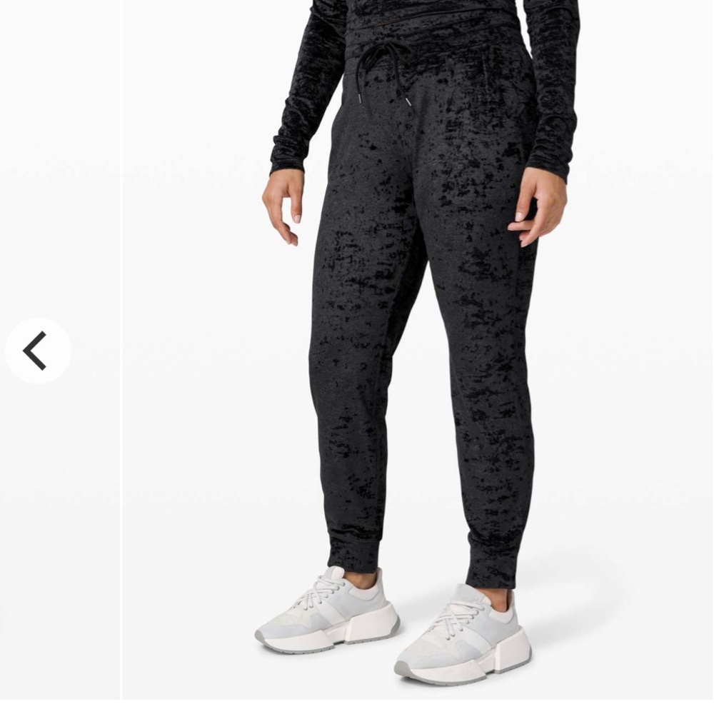 Lululemon Ready to Crush Black Jogger Pants Velvet 6
